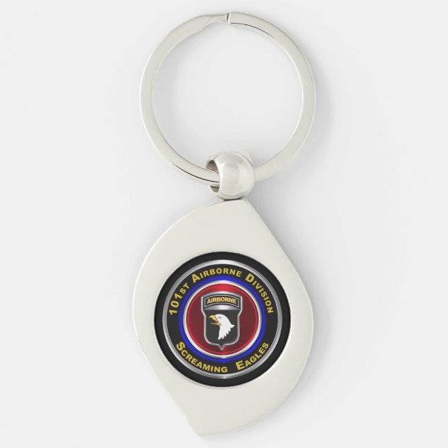 101st Airborne Division Screaming Eagles Keychain (Front)