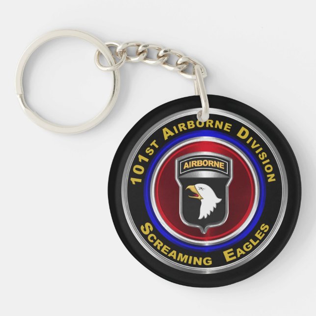 101st Airborne Division Screaming Eagles Keychain (Front)