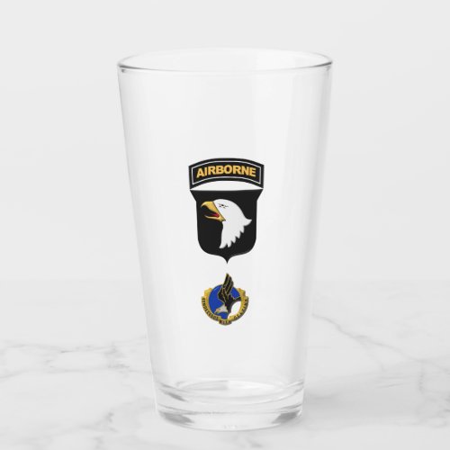 101st Airborne Division Screaming Eagles  Patch Glass