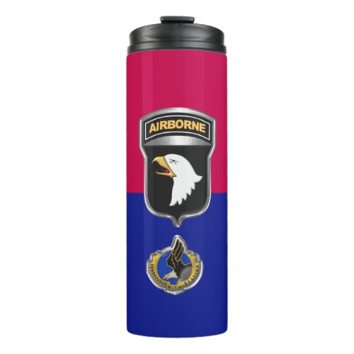 101st Airborne Division Screaming Eagles Patch Thermal Tumbler