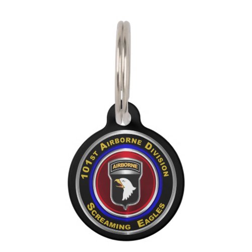 101st Airborne Division Screaming Eagles Pet ID Tag