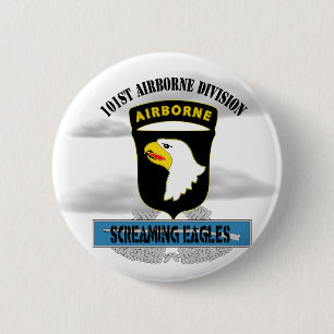 101st Airborne Division "Screaming Eagles" Pinback Button