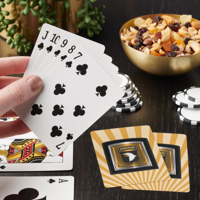101st Airborne Division “Screaming Eagles” Poker Cards (In Situ)