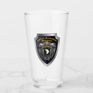 101st Airborne Division “Screaming Eagles” Shield Glass