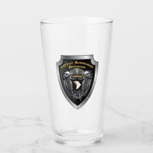 101st Airborne Division Screaming Eagles Shield Glass