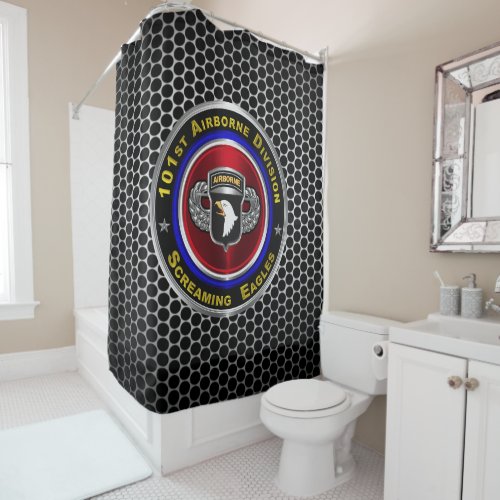 101st Airborne Division Screaming Eagles Shower Curtain