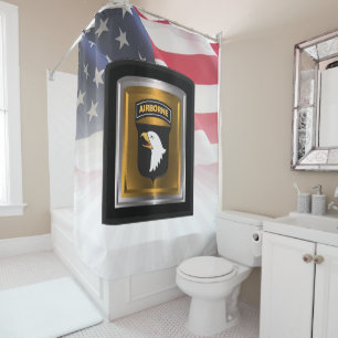 101st Airborne Division “Screaming Eagles” Shower Curtain