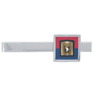 101st Airborne Division Screaming Eagles Silver Finish Tie Bar