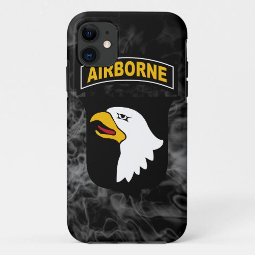 101st Airborne Division Screaming Eagles Smoke iPhone 11 Case