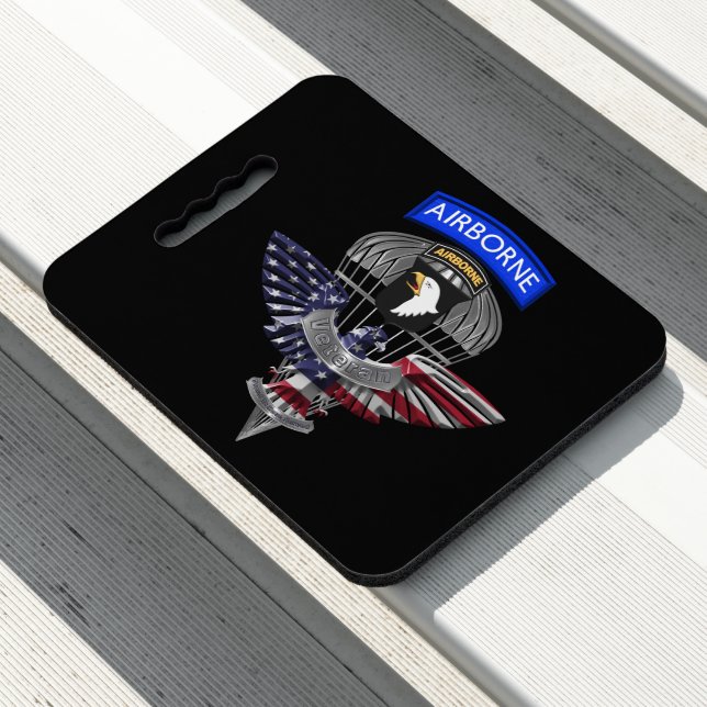 101st Airborne Division “Screaming Eagles” Veteran Seat Cushion (In Situ)