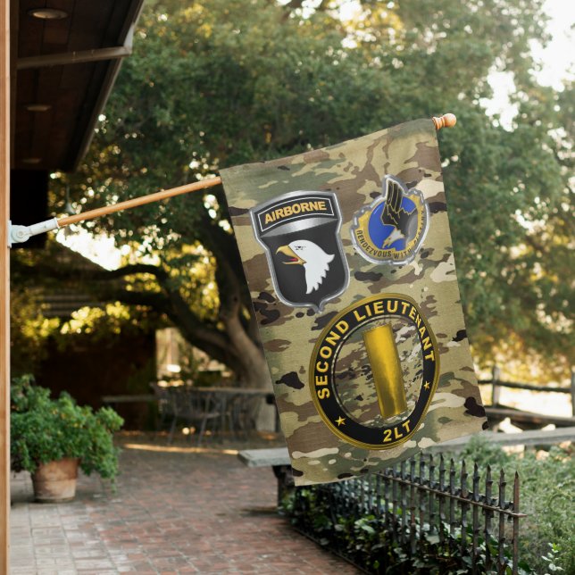 101st Airborne Division Second Lieutenant House Flag (In SItu)