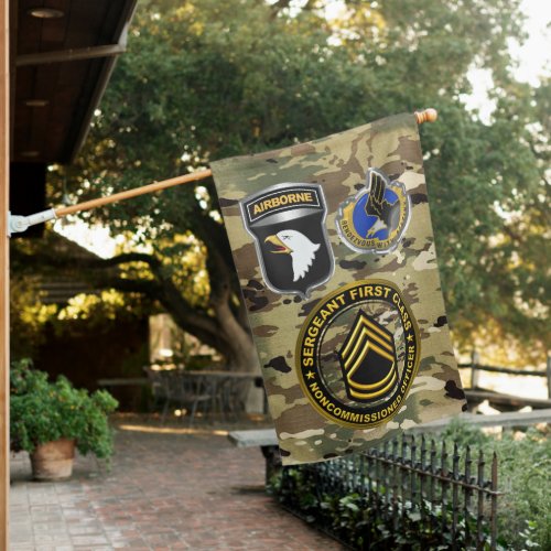 101st Airborne Division Sergeant First Class  House Flag