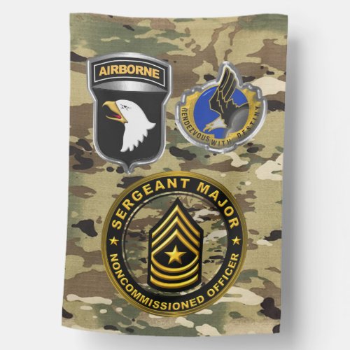 101st Airborne Division Sergeant Major House Flag