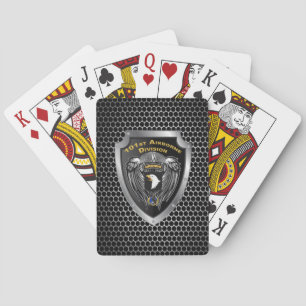 101st Airborne Division Shield  Poker Cards