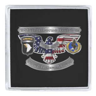101st Airborne Division Silver Finish Lapel Pin