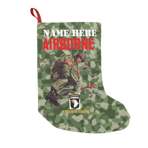 101st Airborne Division Small Christmas Stocking