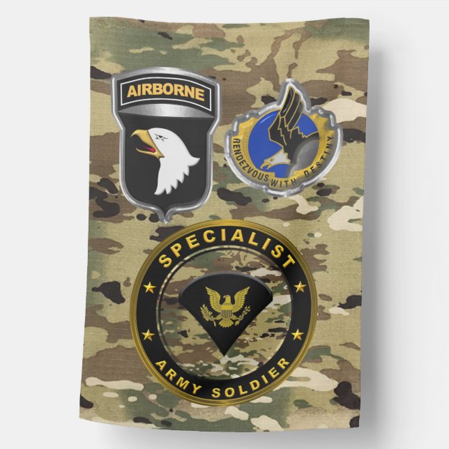 101st Airborne Division Specialist House Flag (Front)