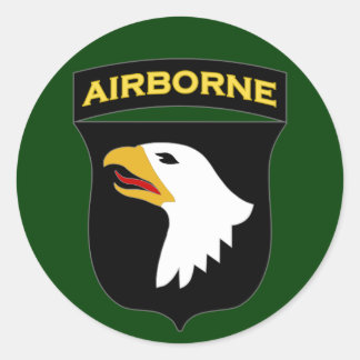 101st Airborne Division SSI Classic Round Sticker