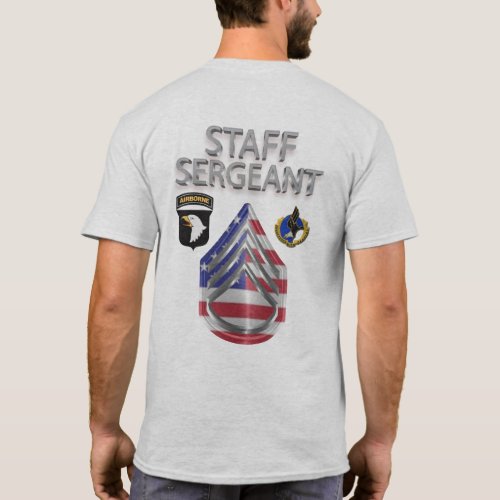 101st Airborne Division Staff Sergeant T_Shirt