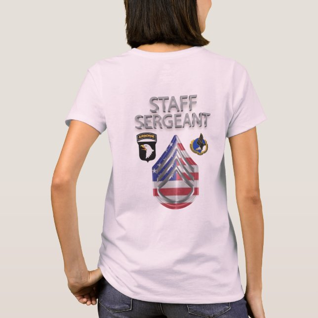 101st Airborne Division Staff Sergeant T-Shirt (Back)