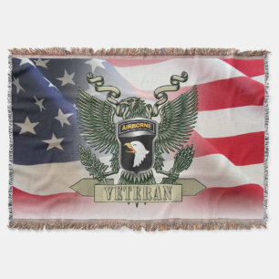 101st Airborne Division  Throw Blanket