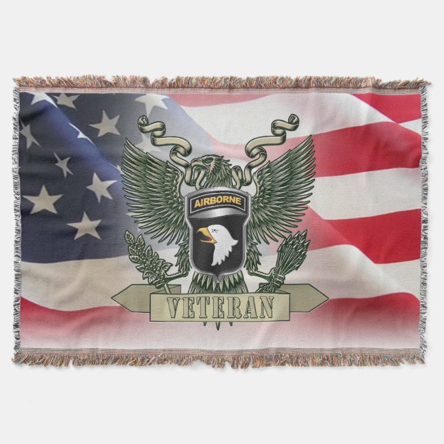 101st Airborne Division  Throw Blanket (Front)