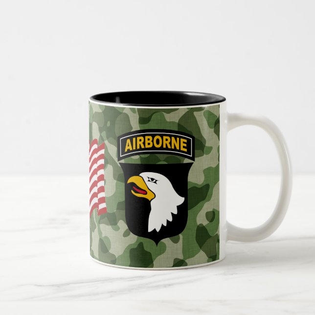 101st Airborne Division Two-Tone Coffee Mug (Right)