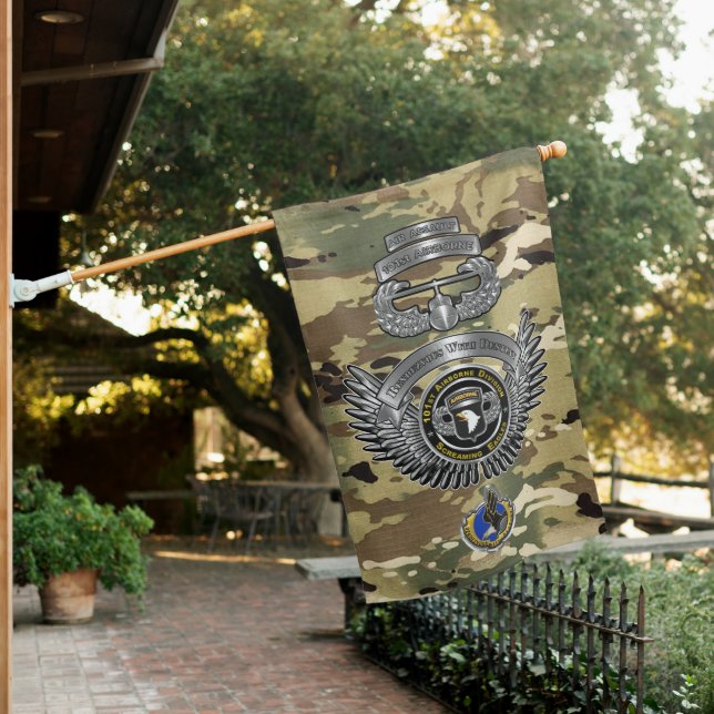 101st Airborne Division Veteran House Flag (In SItu)