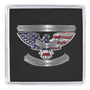 101st Airborne Division Veteran Silver Finish Lapel Pin