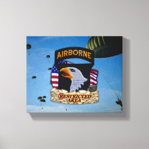 101st airborne division veterans vets canvas print