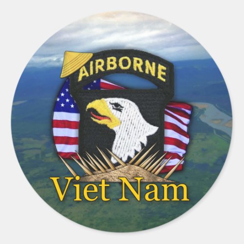 101st airborne division veterans vietnam sticker