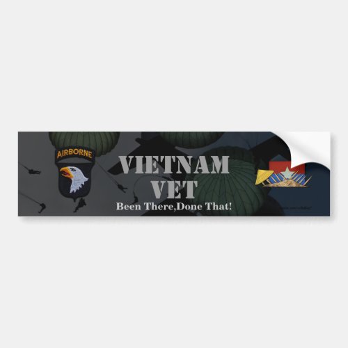 101st airborne division vietnam bumper sticker