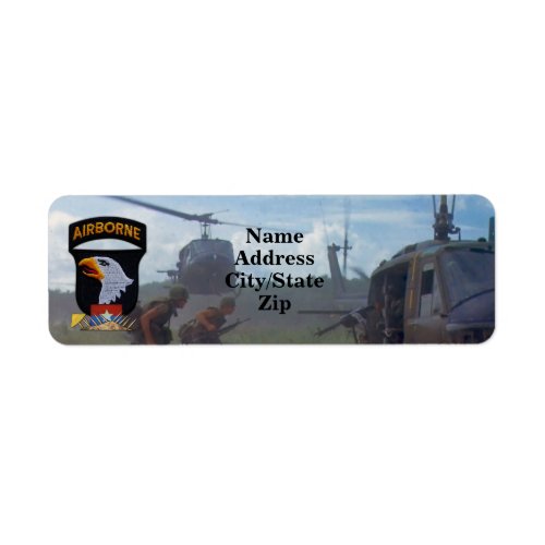 101st airborne division vietnam nam patch label