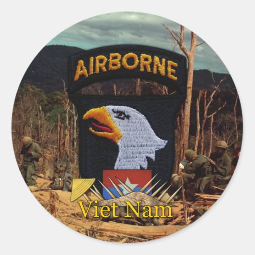 101st airborne division vietnam nam vets stickers
