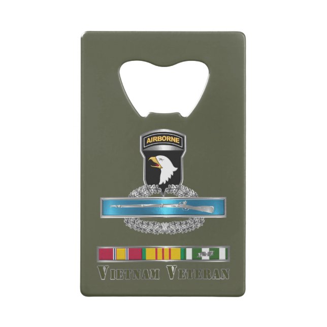 101st Airborne Division Vietnam Veteran  Credit Card Bottle Opener (Front)