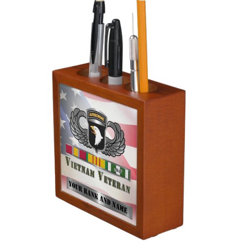 101st Airborne Division Vietnam Veteran Desk Organizer