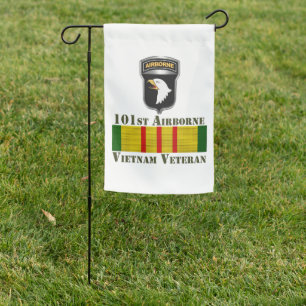 101st  Airborne Division Vietnam Veteran Garden Fl Flag