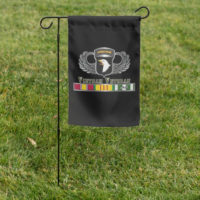 101st  Airborne Division Vietnam Veteran Garden Flag (In SItu)