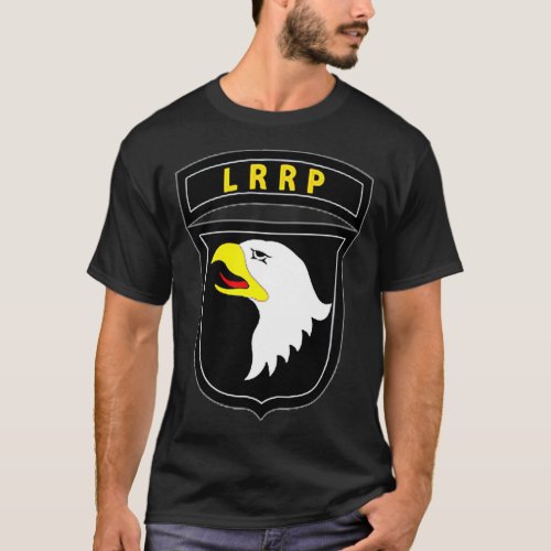 101st Airborne Division Vietnam Veteran LRRP Tab P T_Shirt