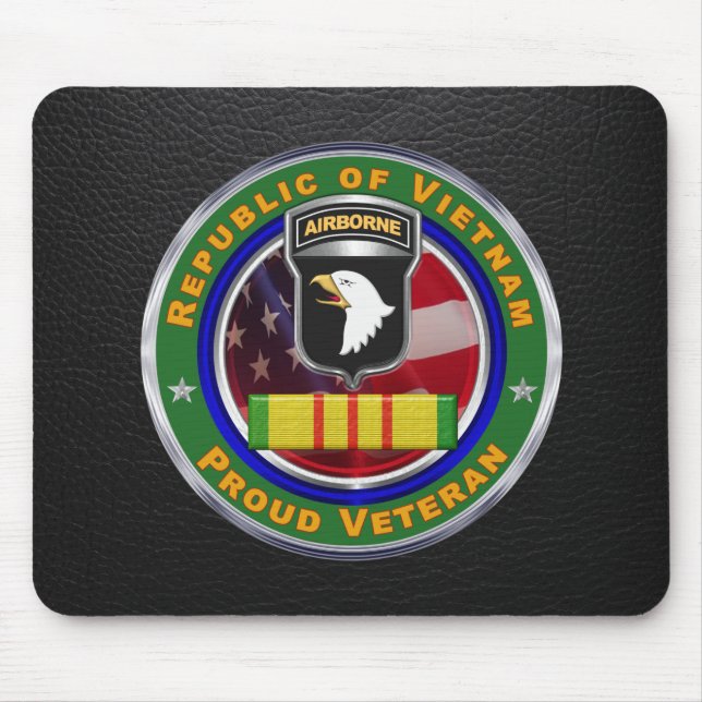 101st Airborne Division Vietnam Veteran Mouse Pad (Front)