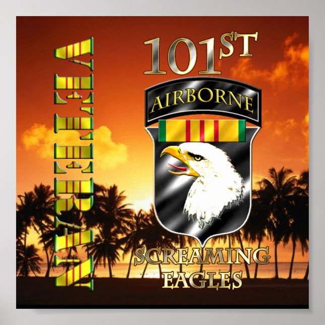101st Airborne Division Vietnam Veteran Poster (Front)
