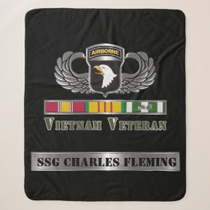 101st Airborne Division Vietnam Veteran Sherpa Blanket