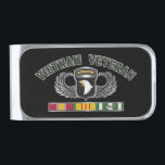 101st Airborne Division Vietnam Veteran Silver Finish Money Clip<br><div class="desc">Display your pride for our Army's only Air Assault Division! Very unique designed gift for anyone looking for that one of a kind special gift. This beautiful and one-of-a-kind design Money Clip makes a wonderful gift to any who are serving or have served in the fabled 101st Airborne Division! The...</div>