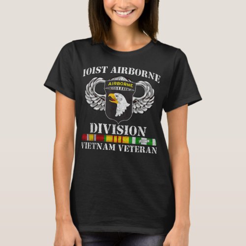 101st Airborne Division Vietnam Veteran Tshirt Vet