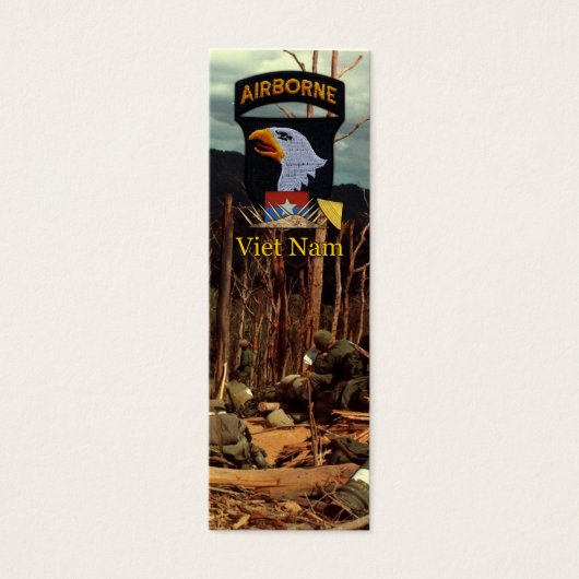 101st Airborne Division Vietnam War bookmarkers (Front)