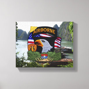 101st airborne division vietnam war veterans vets canvas print