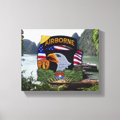 101st airborne division vietnam war veterans vets canvas print