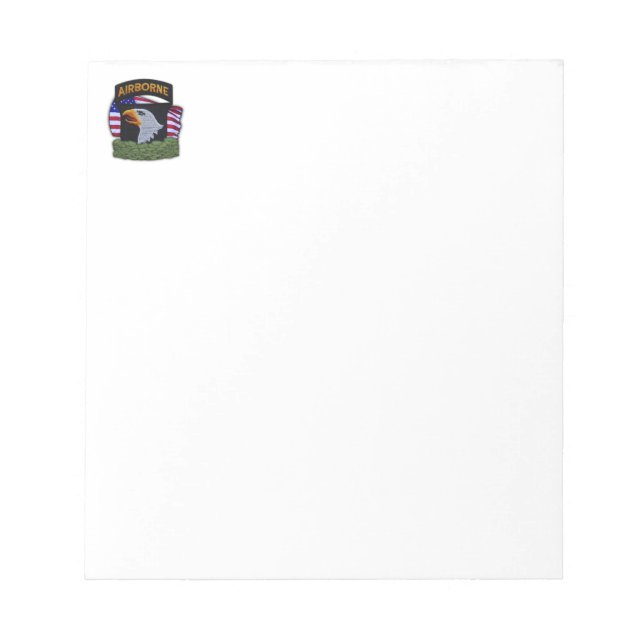 101st airborne division war veterans vets Notepad (Front)
