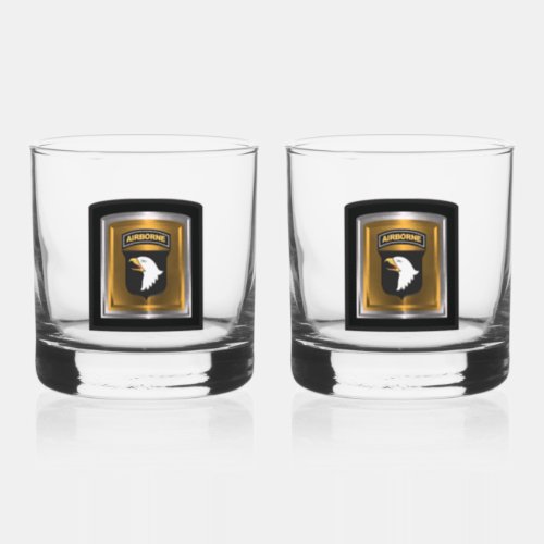 101st Airborne Division  Whiskey Glass