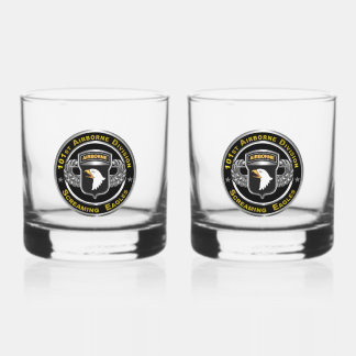 101st Airborne Division  Whiskey Glass